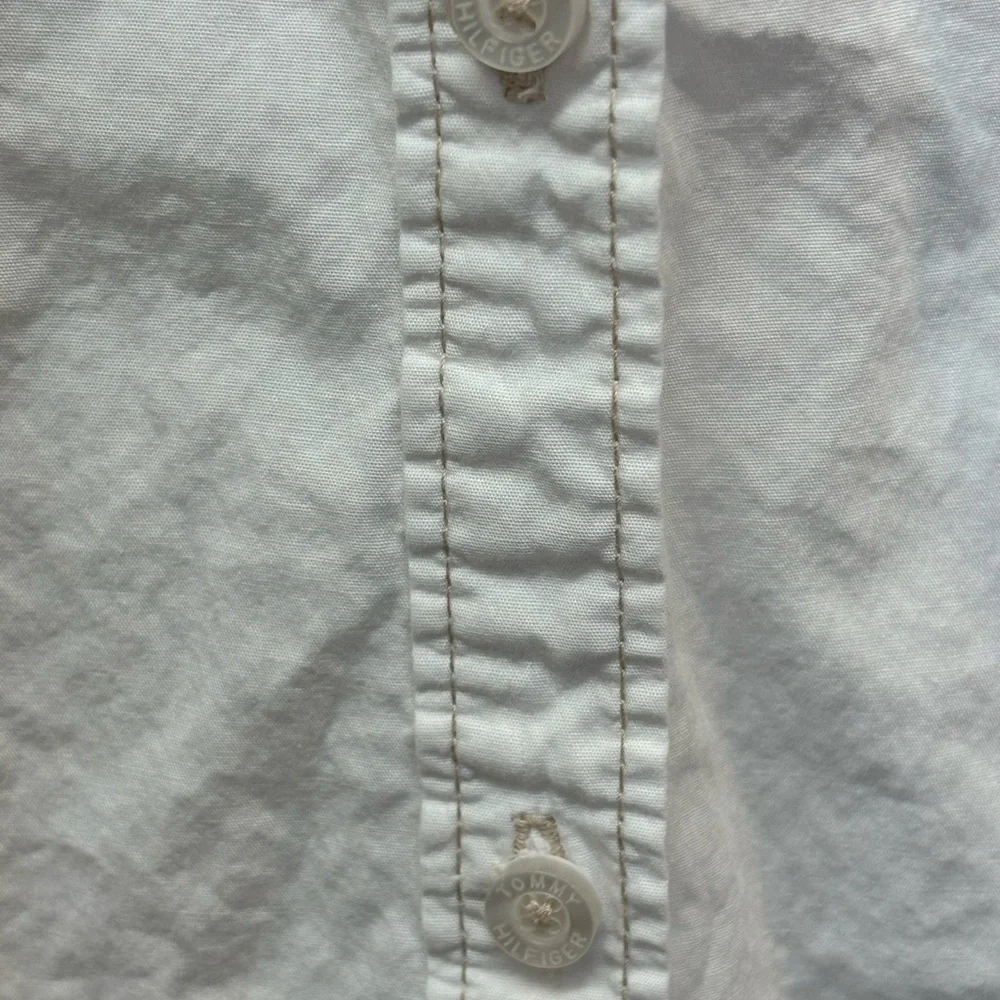 Unisex Tommy Hilfiger White Collared Button-Front Shirt Size XXL - Picture 8 of 11